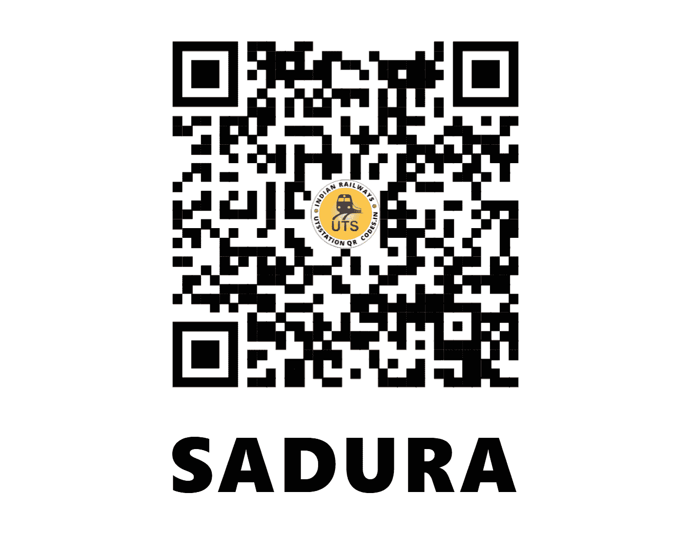 UTS QR Code for SADURA - SDUA - NR (JAMMU AND KASHMIR)
